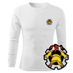 Biała koszulka strażacka długi rękaw WZ09 WSP PLT