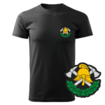 Czarna koszulka strażacka WZ03 Toporki i Hełm PLT