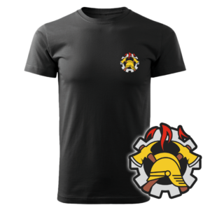 Czarna koszulka strażacka WZ09 WOP PLT