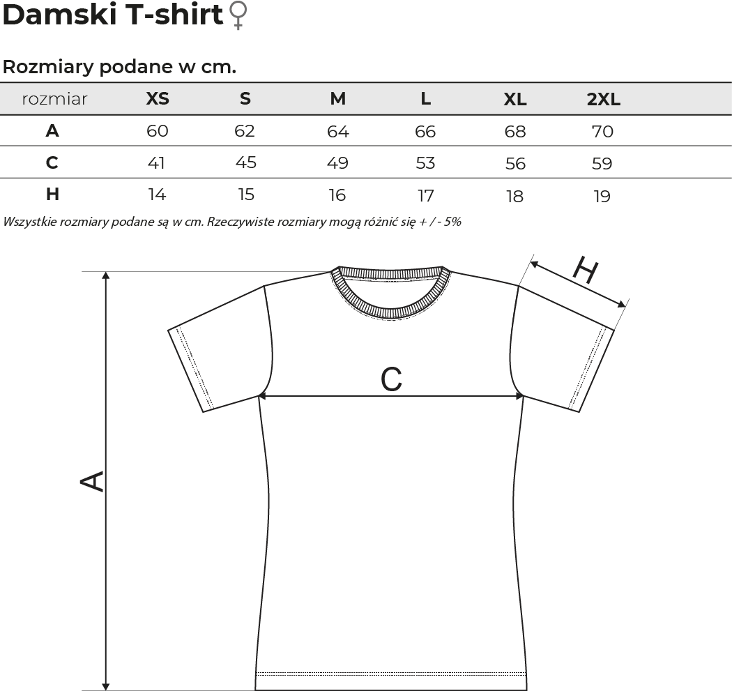 Damski t-shirt