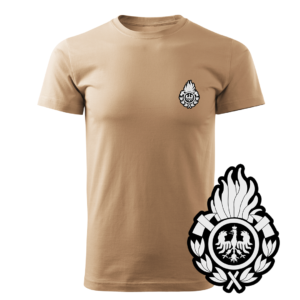 Piaskowa koszulka strażacka WZ01 Ognik OSP PLT