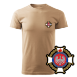 Piaskowa koszulka strażacka WZ02 Krzyż Związkowy OSP PLT