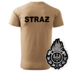 Piaskowa koszulka strażacka HAFT-DRUK WZ01 Ognik OSP