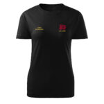 Damska czarna koszulka strażacka HAFT-DRUK WZ10 MDP