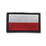 Naszywka haftowana flaga Polski 9x5cm (90x50mm) kamizelka taktyczna