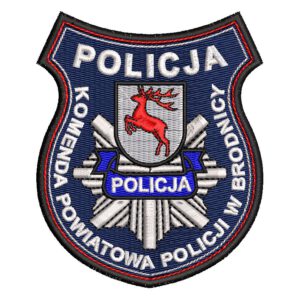 Brodnica – naszywka policja Komenda Powiatowa Policji w Brodnicy NPO1033 IND