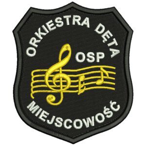 Naszywka naramienna STRAŻ Pożarna Orkiestra Dęta OSP ind