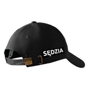 Czarna czapka z daszkiem SĘDZIA Polski Związek Strzelectwa Sportowego PZSS PLT