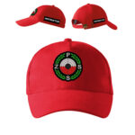 Czerwona czapka z daszkiem INSTRUKTOR Polski Związek Strzelectwa Sportowego PZSS PLT