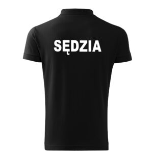 Czarna koszulka polo SĘDZIA Polski Związek Strzelectwa Sportowego PZSS HAFT
