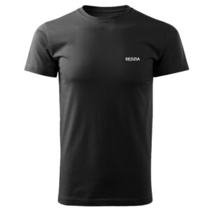 Czarna koszulka T-SHIRT SĘDZIA STRZELECTWA SPORTOWEGO haft
