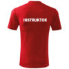Czerwona Koszulka T-SHIRT INSTRUKTOR STRZELECTWA SPORTOWEGO haft - obrazek 2