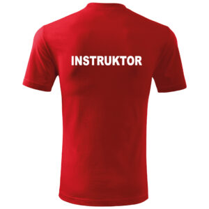 Czerwona Koszulka T-SHIRT INSTRUKTOR Polski Związek Strzelectwa Sportowego PZSS haft