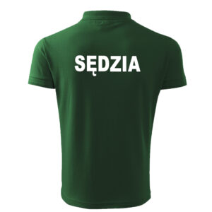 Zielona koszulka polo SĘDZIA STRZELECTWA SPORTOWEGO HAFT