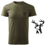 Koszulka t-shirt myśliwska myśliwy jeleń z nadrukiem DTG064
