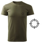 Koszulka t-shirt celownik myśliwska militarna z nadrukiem DTG085