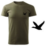 Koszulka t-shirt myśliwska kaczka myśliwy z nadrukiem DTG071