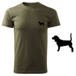 Koszulka t-shirt myśliwska pies myśliwski z nadrukiem DTG073