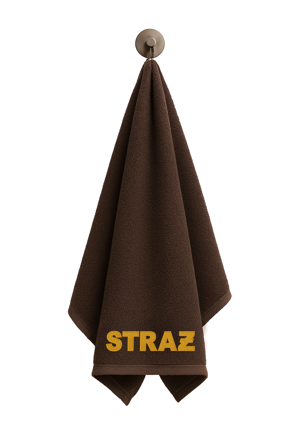 Brązowy ręcznik "STRAŻ" 140x70 cm - obrazek 2